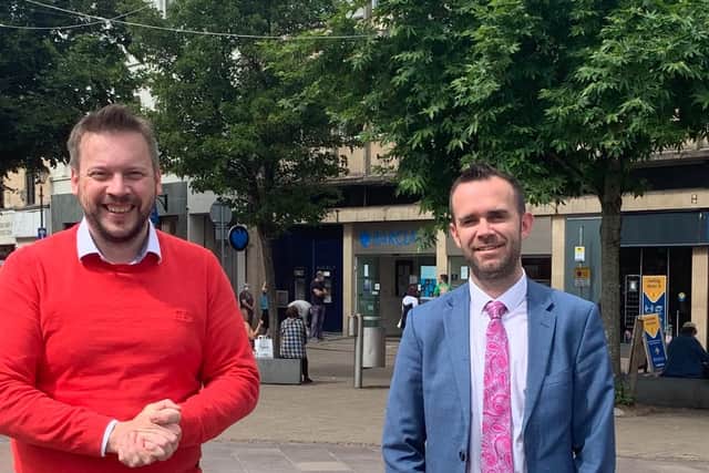Craig Benford and John Morley want to help businesses in the Mansfield area bounce back through their Shout Out to Help Out campaign