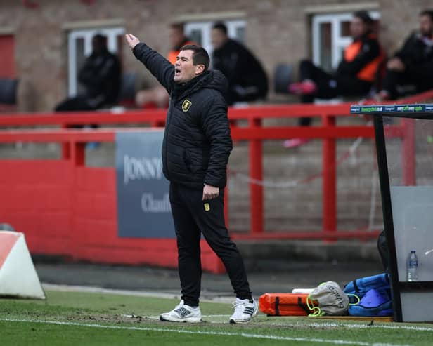 Nigel Clough was disappointed at a chance gone begging for Stags. (Photo by Eddie Keogh/Getty Images)