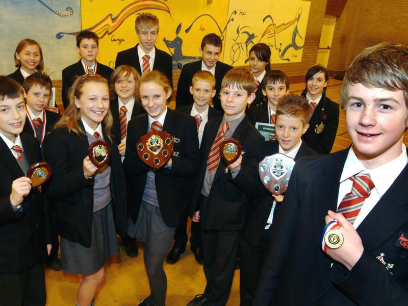 January 9, 2009. Pictured are members of All Saints R.C. School Cross Country Teams who took part in the Mansfield Schools Cross Country Championships at Berry Hill Park.