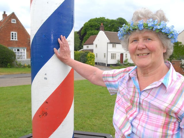 Jean Crofts, May Queen of 1956 in Wellow.