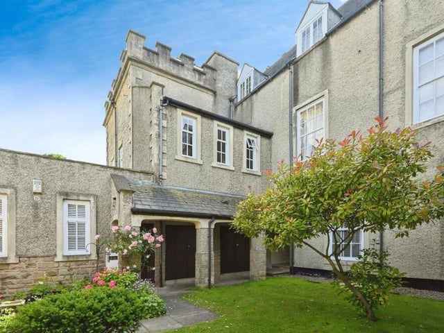 Let's step outside again now to take a further look at the handsome exterior of Manor House, which dates back to the 16th century. The new owner of the ground-floor apartment will be allocated their own parking space.