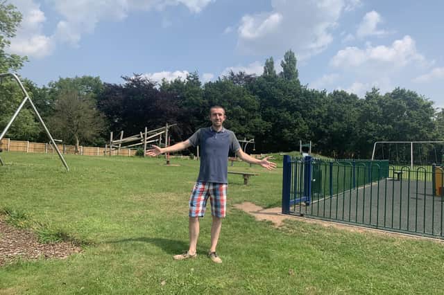 Swingate resident and Kimberley Town Council member Samuel Boneham pictured in Knowle Park.