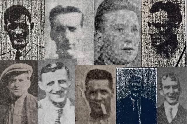 These are the men whose families the council want to contact.