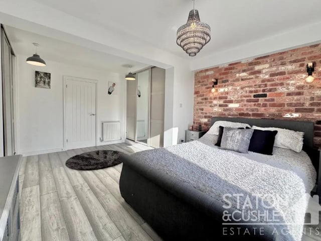 The magnificent master bedroom highlights a true touch of luxury with double fitted wardrobes boasting ample storage.