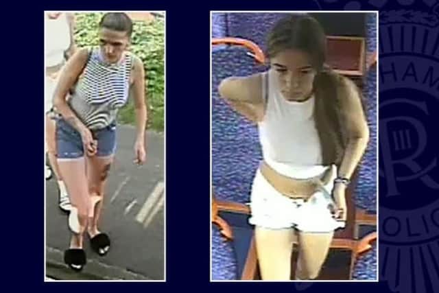 Police want to speak to thee two young women about the attack