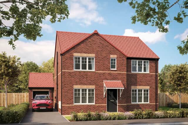 Now available - The Thornton (CGI shown) is one of the new family homes for sale at Earl's Park, Holmewood
