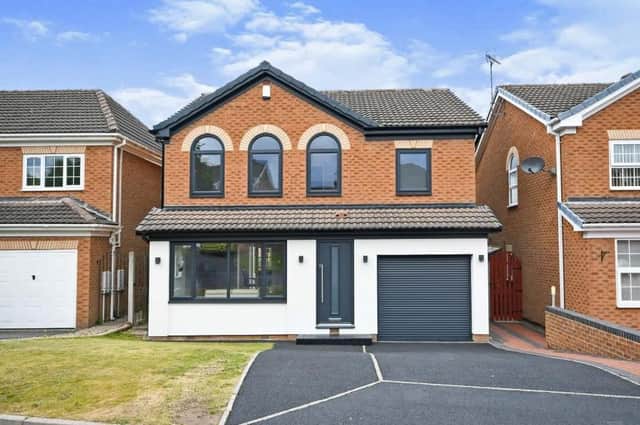 Offers of more than £310,000 are being invited by estate agents Purplebricks for this appealing four-bedroom family home on Carisbrooke Close in Kirkby.