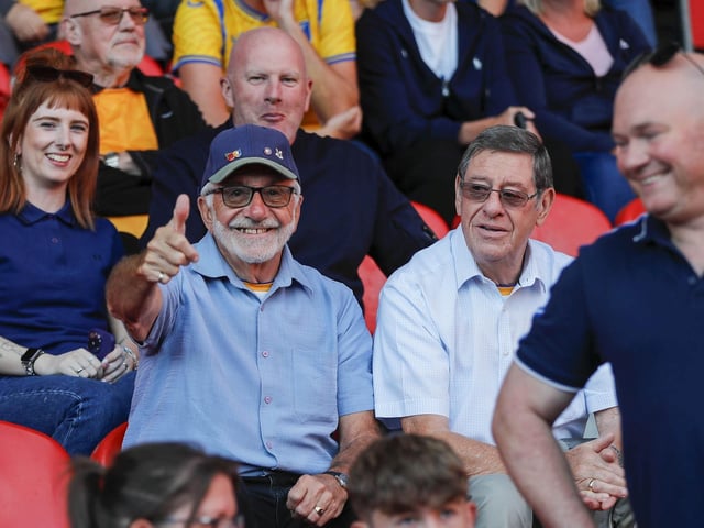 Mansfield fans at the Sky Bet League 2 match against Doncaster Rovers FC at the Eco-Power Stadium
Photo Chris & Jeanette Holloway / The Bigger Picture.media
