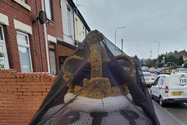 Kirkby postbox topper tribute to Queen Elizabeth II