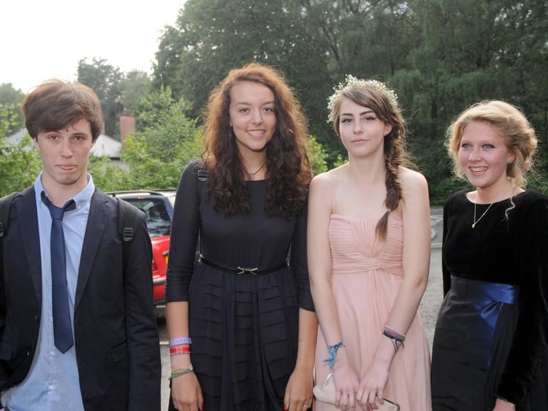 Former Brunts pupils Tom Cross, Molly Penford, Ellie Stocks and Beatrix Bray