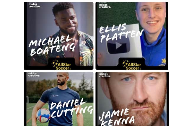 There are a number of celebrities from the worlds of sport and TV set to appear. 
Credit: Midas Creative/Craig Marsh