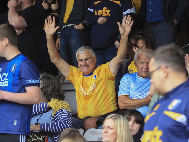 Nathan Moriah-Welsh scored eight minutes from time to rescue a point for Mansfield Town.