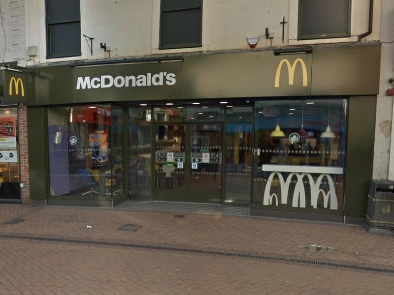 The McDonald's outlet was awarded a give rating after assessment on January 17.
