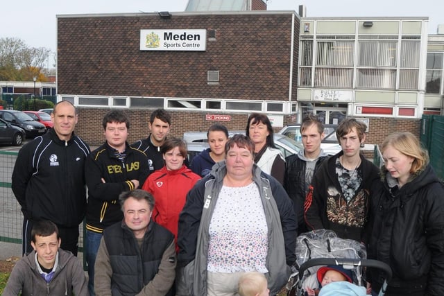 Users of the Meden Sports Centre campaigned to save the centre.