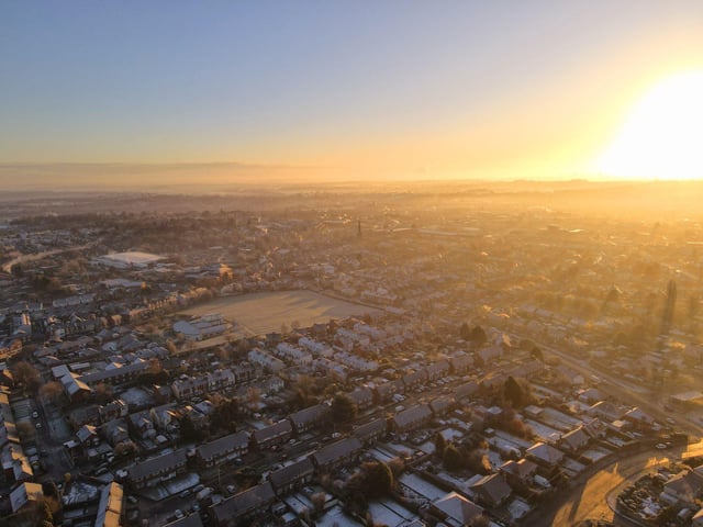 A stunning view of Mansfield from above, thanks to Vi Gita.