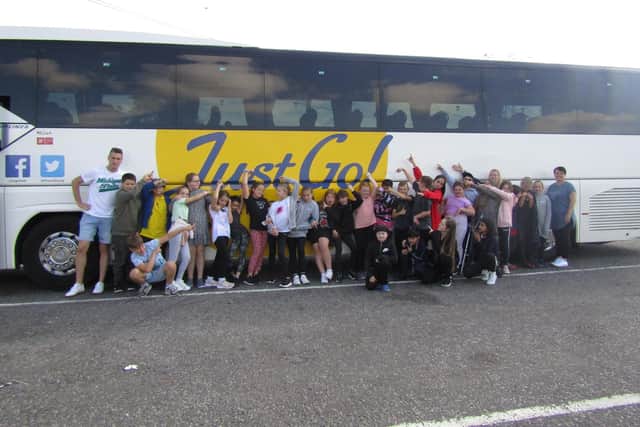 The school took a total of 27 children on the trip to London