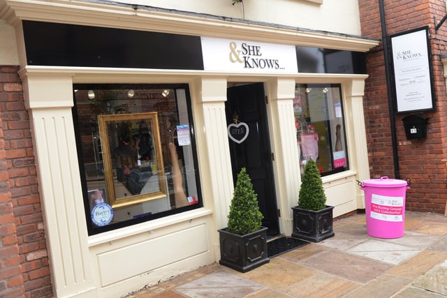 Independent lingerie boutique & SHE KNOWS... in Bawtry is taking orders for delivery. (https://www.andsheknows.co.uk)