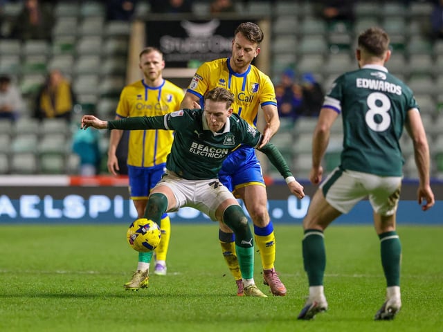 Tried his best but was well marshalled by Plymouth, who did not allow him room to cause them issues. Worryingly limped off with nine minutes left to be replaced by Kyle Knoyle.