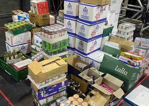 Donated food for the social supermarket - Picture: Amelia Betts, Social Hub, Rainworth