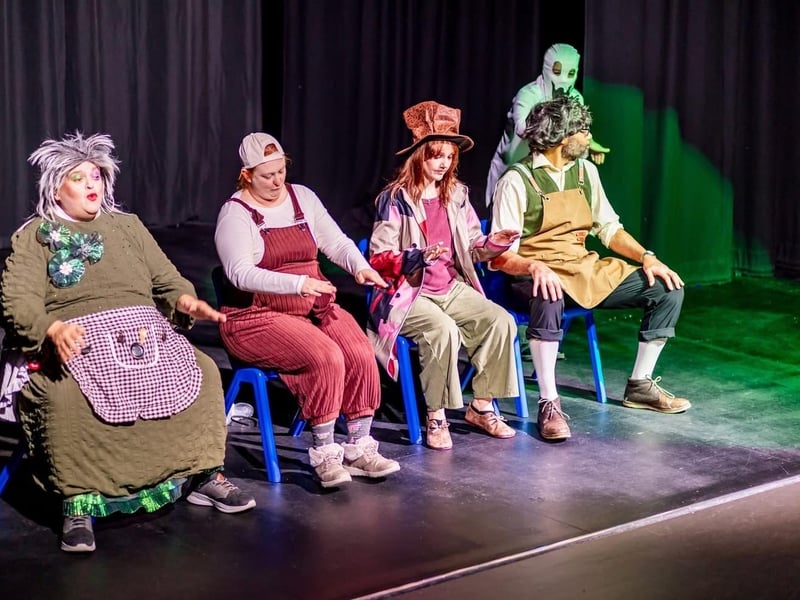 Fun for all - There was a little pantomime in on the evening too