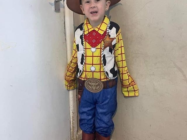 Teddy as Woody from Mansfield.