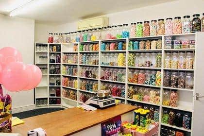 The shelves are filled with hundreds of different varieties of sweets.