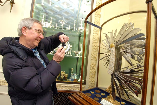 The Cutlers' Hall is arguably Sheffield's most prestigious building, the home of the city's centuries-old Company of Cutlers in Hallamshire. There are occasional open days when people can admire the grand interior and the displays inside - including the remarkable Norfolk Knife, pictured.