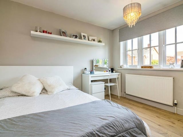 Another good-sized, stylish bedroom at the £325,000-plus Kimberley home.