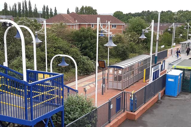 Trains were unable to call at stations along the Robin Hood Line in Nottinghamshire on Monday.