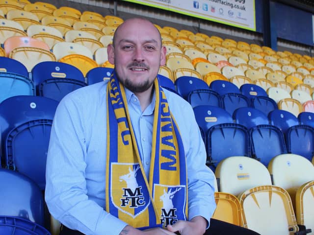 Back at Mansfield Town - new commercial executive Ian Deakin.