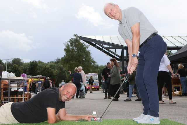 Stuart Todd and Mick Laverick were running the golf competition.