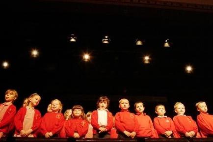 All Saints infant school Huthwaite take to the stage at the Mansfield Music and Drama festival in 2006 at the Verse Speaking and Drama exams.