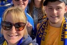 Mansfield Town fans make their way to Wembley.