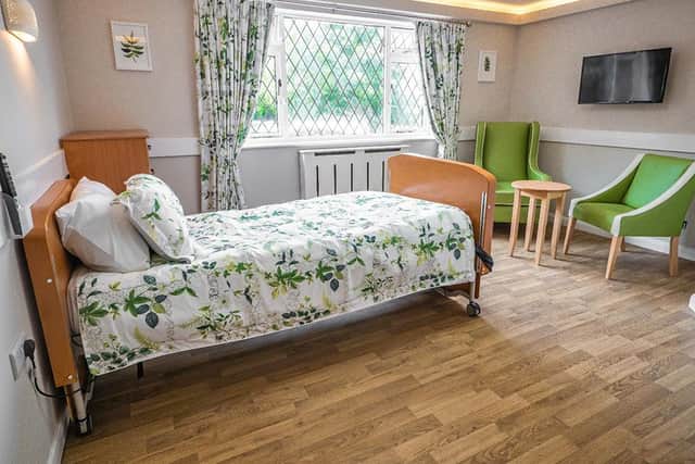 One of the bedrooms at Parkside Nursing Home, which can cater for up to 50 residents.
