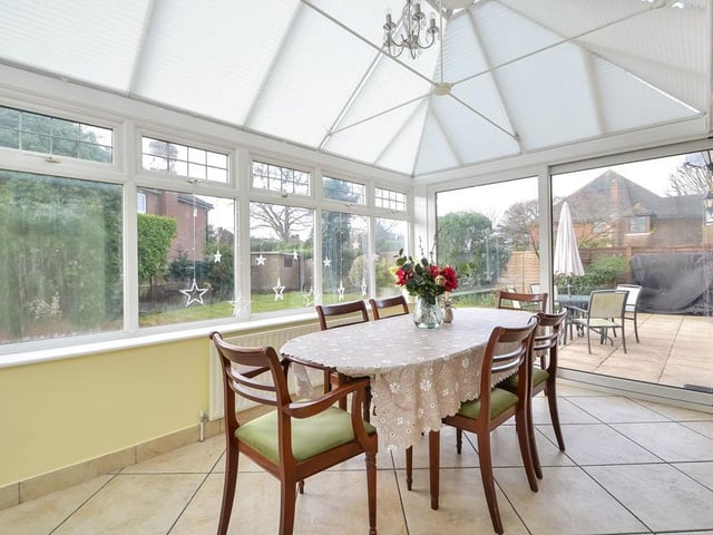 This five bedroom detached house in Emsworth Road, Warblington, is on the market for £800,000. It is listed by Fine and Country.