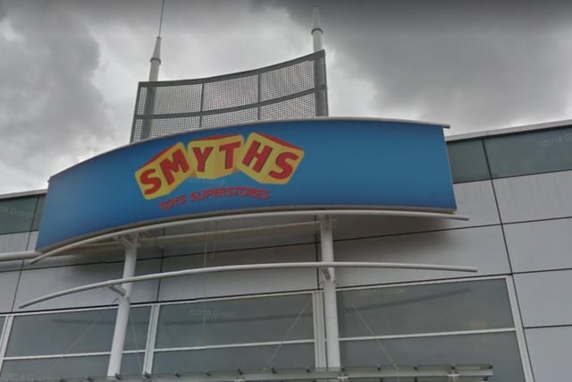 Smyths Toys Superstore have many positions available. For more details search on Indeed and by using this store locator: https://www.smythstoys.com/uk/en-gb/store-finder