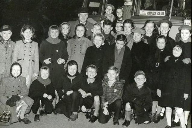 Donning warm coats for a trip out with the Chads Club.