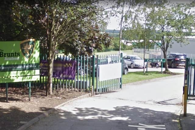 The Brunts Academy, on The Park, Mansfield. The school was rated inadequate by education watchdog Ofsted at its last inspection.