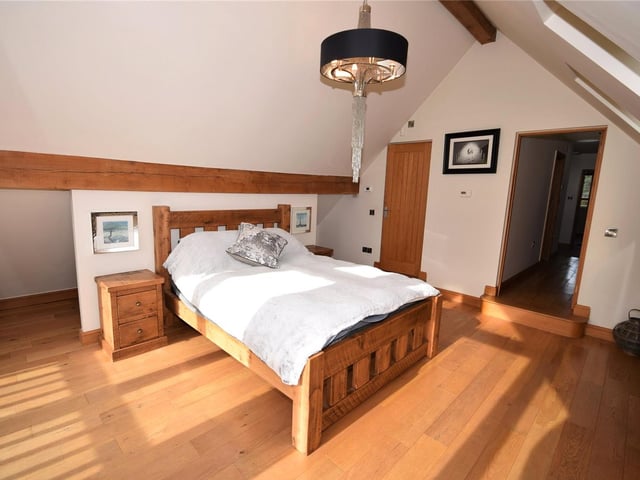 According to estate agents Gascoines, the principal bedroom is "a peaceful sanctuary that guarantees sweet dreams with its tranquil ambience". It also offers much more, as you will find out by scrolling down!