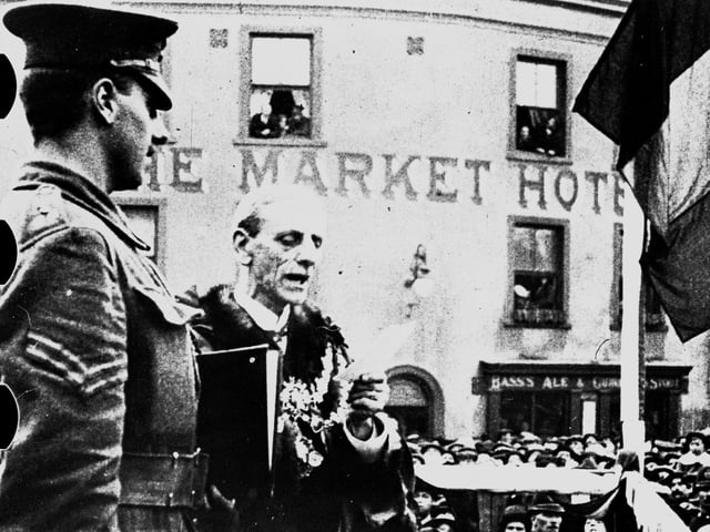Corporal William Charles Fuller VC Presentation Photographs taken in Mansfield Market Place.