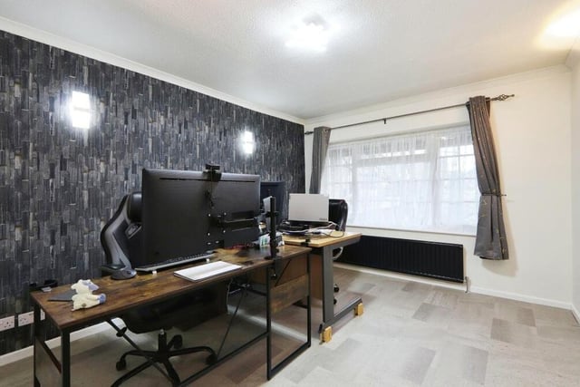 This study or home office, complete with Karndean flooring, is the last room to see on the ground floor of the Selston house. It is a good size and could easily be converted into a playroom, if required.