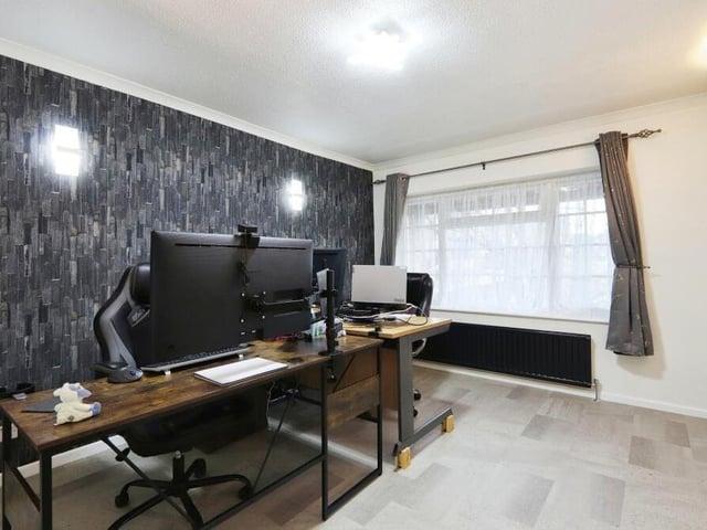 This study or home office, complete with Karndean flooring, is the last room to see on the ground floor of the Selston house. It is a good size and could easily be converted into a playroom, if required.