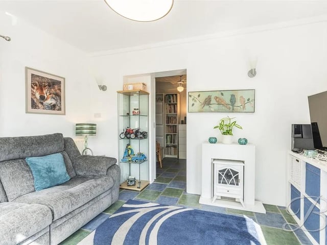 A separate study provides a flexible space ideal for a home office, hobbies, or a quiet retreat.