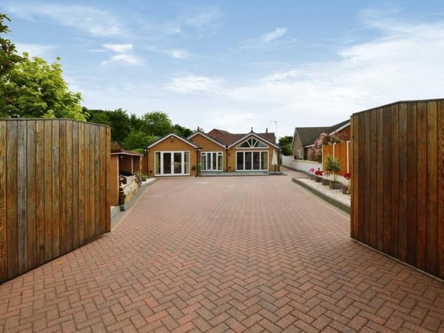 Through the electronic gates and down the extensive driveway sits this bonny bungalow at Forest Court, Mansfield, which is on the market for offers of more than £500,000 with estate agents BuckleyBrown.