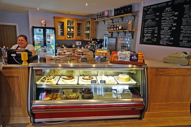 The new cafe menu includes things like a full cooked breakfast, fish and chips, and sausage and mash