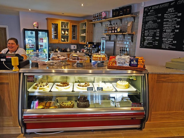 The new cafe menu includes things like a full cooked breakfast, fish and chips, and sausage and mash