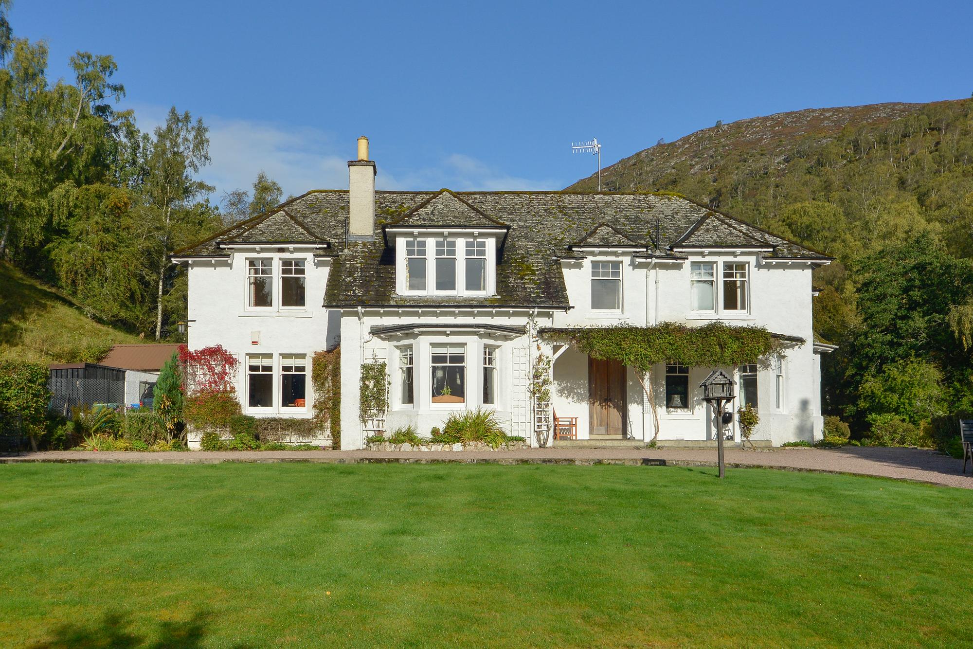 Accommodation includes the six-bedroom Lynwilg house