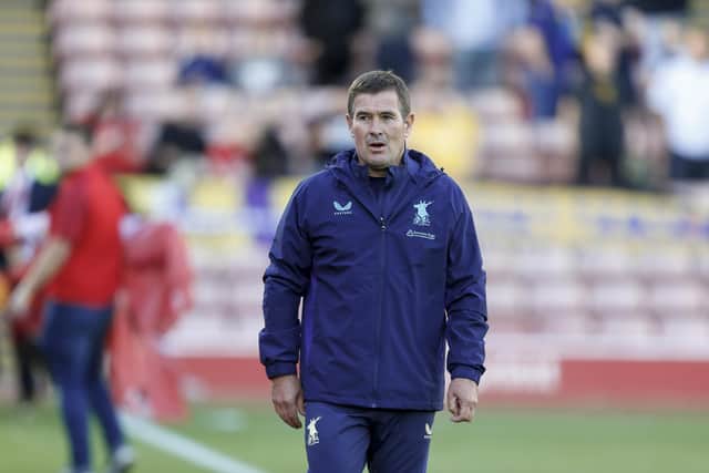 Stags boss Nigel Clough at Barnsley last weekend.