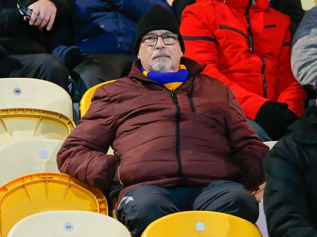 Mansfield Fans at the match against Carlisle Utd.