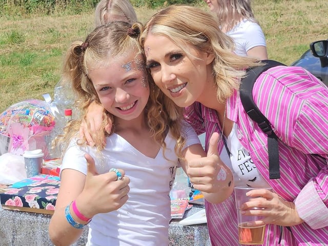 Thea Sprigg and Jess Daniels at EvieFest 2023.